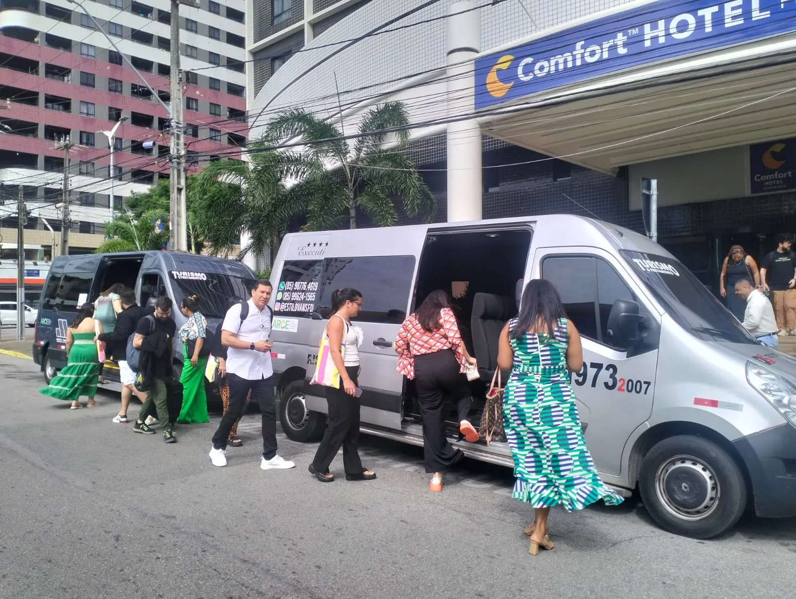 Logística de embarque em hotéis