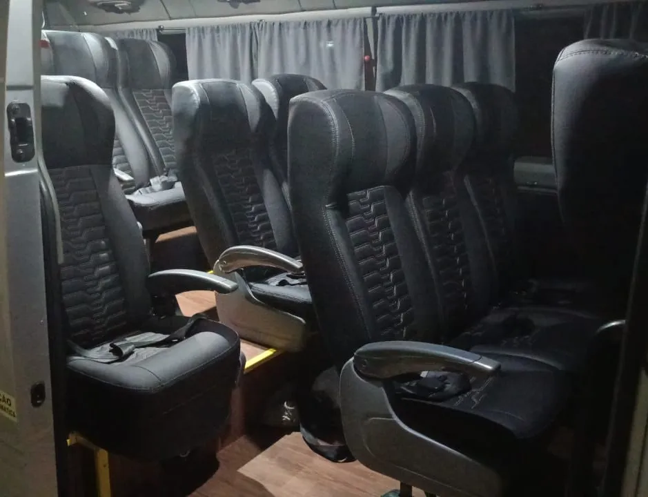 Conforto dos assentos das vans