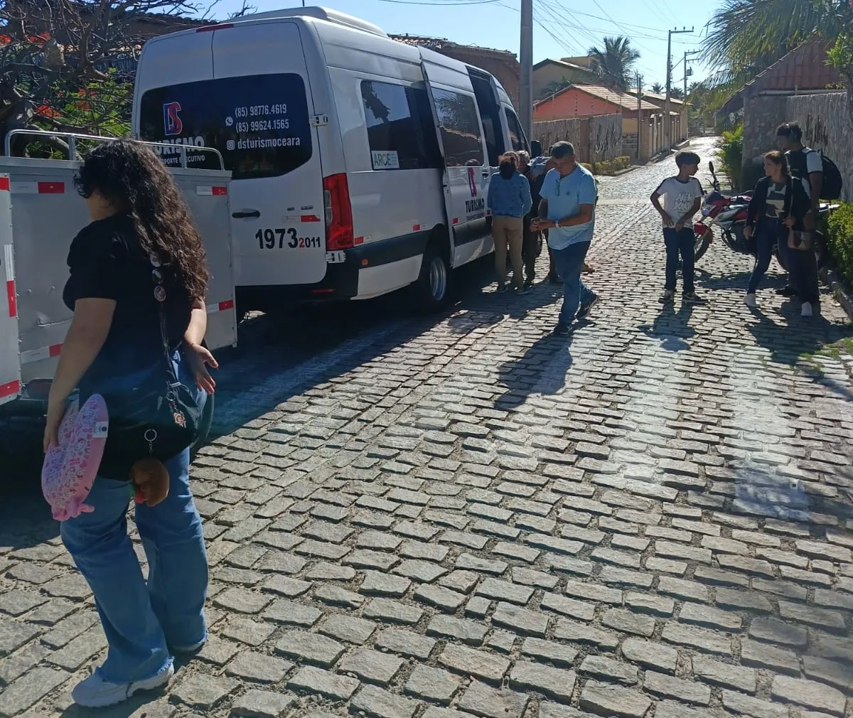 Processo de embarque de turistas